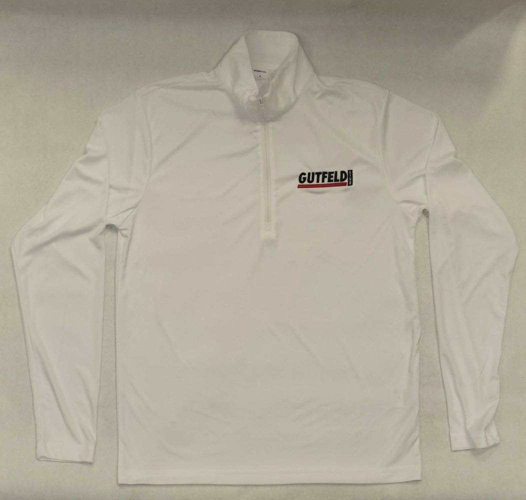 NEW White Athletic Pullover 1/4 Zip-Up Shirt