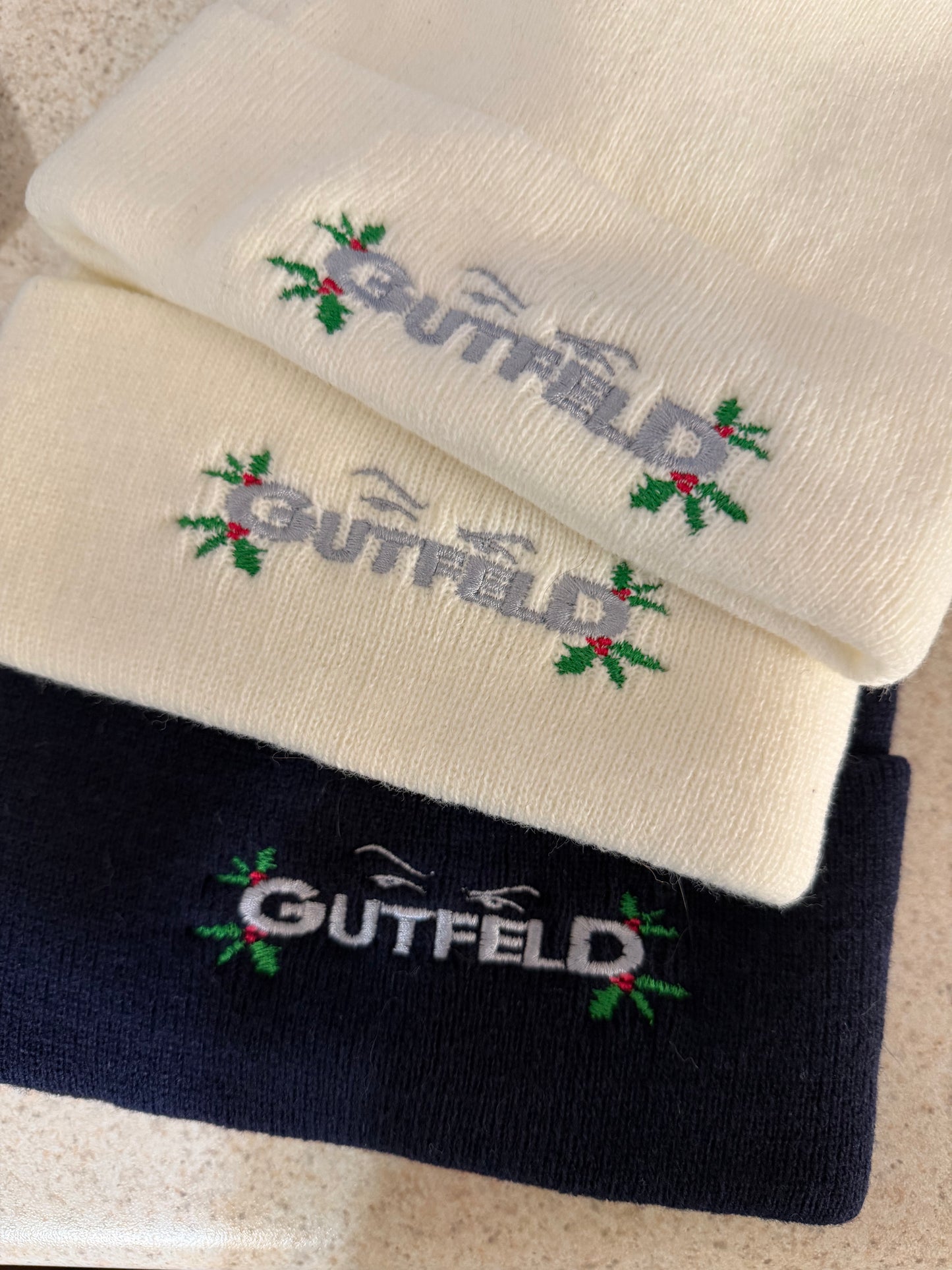 Gutfeld Eyes Holly Beanie